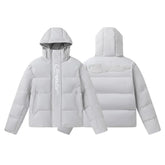 Trapstar Embossed Arch Logo Puffer Jacket - Light Grey